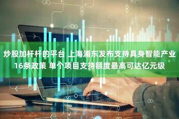 炒股加杆杆的平台 上海浦东发布支持具身智能产业16条政策 单个项目支持额度最高可达亿元级
